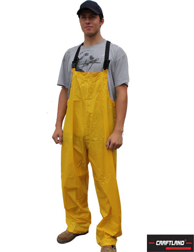 PVC Regenlatzhose Regenhose gelb verschiedene Größen 