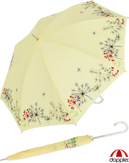 Sonnen und Regenschirm UV Schutz Lady Butterfly long gelb