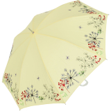 Sonnen und Regenschirm UV Schutz Lady Butterfly long gelb