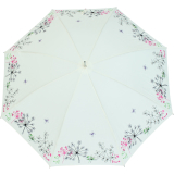 Sonnen und Regenschirm UV Schutz Lady Butterfly long cremeweiss