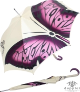 Doppler Manufaktur Regenschirm Elegance Noblesse Butterfly creme