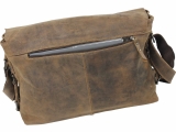 Postbag Joel Gr.XL - 3tgl. Leder Büro Tasche Schultertasche Umhängetasche LandLeder Vintage Anatomy