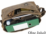 Postbag Joel Gr.XL - 3tgl. Leder Büro Tasche Schultertasche Umhängetasche LandLeder Vintage Anatomy