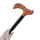 Doppler Stützschirm mit Fritzgriff aus Holz mit Automatik stabil Ornament bordeaux