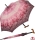 Doppler Stützschirm mit Fritzgriff aus Holz mit Automatik stabil Rosen Ornament pink