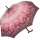 Doppler Stützschirm mit Fritzgriff aus Holz mit Automatik stabil Rosen Ornament pink