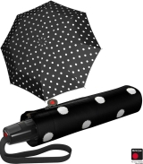Knirps Regenschirm Fiber T2 Duomatic dot art black - schwarz