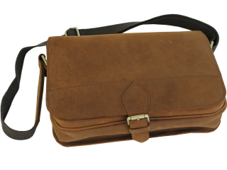 Vollrindleder- Satteltasche 3-teilig - Original-Saddlebag TETE - LandLeder Crest
