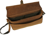 Vollrindleder- Satteltasche 3-teilig - Original-Saddlebag TETE - LandLeder Crest
