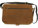 Vollrindleder- Satteltasche 3-teilig - Original-Saddlebag TETE - LandLeder Crest