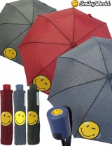Regenschirm Mini Automatik Schirm bedruckt Smiley World -...