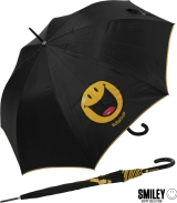 Regenschirm Stockschirm Automatik Schirm bedruckt - Smiley World zeigt Zunge