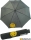 Regenschirm Mini Automatik Schirm bedruckt Smiley World - streif black