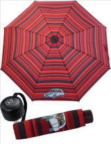 Regenschirm Super Mini Schirm - Kukuxumusu - Ochse und Auto rot