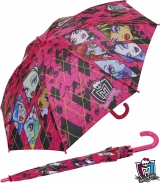 Kinderschirm Automatik Regenschirm - Monster High - shattered pink