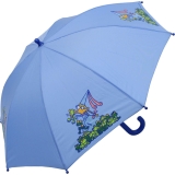 Kinderschirm Automatik Regenschirm - Kukuxumusu - Große Froschliebe blau