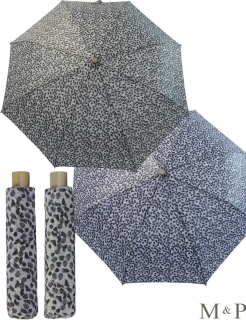 M&P Taschenschirm Mini Regenschirm stabil Auf-Zu-Automatik Puma - Striche