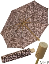 M&P Taschenschirm Mini Regenschirm stabil Auf-Zu-Automatik Puma - Tupfen flieder
