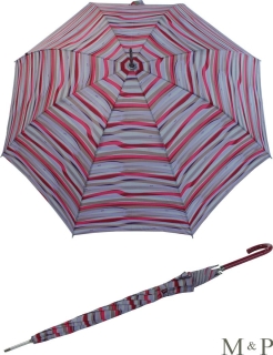M&P Damen Regenschirm Long stabil Automatik Rayas lila