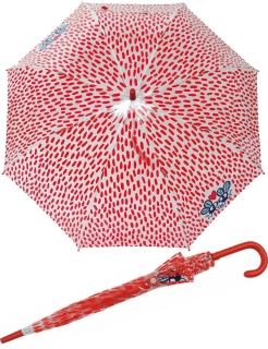 Glockenschirm transparent durchsichtig - Moskito Love rot