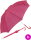 Bisetti Regenschirm Long Automatik - Knit Illusion rot - pink