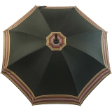 Regenschirm Doppler Kastanie Baumwolle Z&uuml;rs - schwarz mit Borte