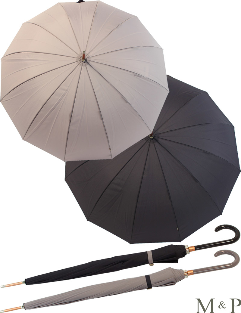 12 teilig Damen Stockschirm manu, leichter M&P 23,99 eleganter € - Regenschirm