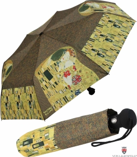 Mini Taschenschirm mit Automatik und UV-Schutz Gustav Klimt Der Kuss
