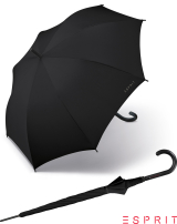 Esprit Regenschirm Long Automatik Schirm Basic schwarz