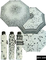 Pierre Cardin Mini- Taschenschirm Tecmatic - Black & Withe