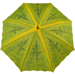 Taschenschirm Regenschirm Automatik mini  grün Damen Palmendach 