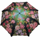 Taschen- Regenschirmschirm Rosengarten UV-Protection
