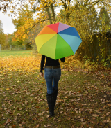 iX-brella stabiler Taschenschirm Mini Regenschirm mit...