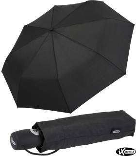 iX-brella stabiler Taschenschirm Mini Regenschirm mit Auf-Zu-Automatik - mid class schwarz