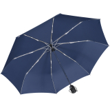 iX-brella stabiler Taschenschirm Mini Regenschirm mit Auf-Zu-Automatik - mid class blau