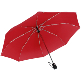 iX-brella stabiler Taschenschirm Mini Regenschirm mit Auf-Zu-Automatik - mid class rot
