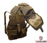 Old School rustikaler Rucksack aus Leder - LandLeder