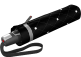Knirps Regenschirm Fiber T2 Duomatic Sicherheitsschirm Reflect - black dot
