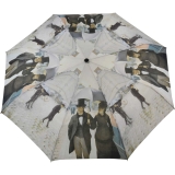 Taschen- Regenschirm Schirm - Gustave Caillebotte Paris im Regen UV-Protection