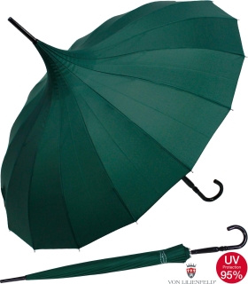 Regenschirm Sonnenschirm Long Pagode UV-Protection Charlotte grün