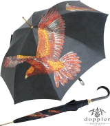 Doppler Regenschirm Lady Noblesse Adler schwarz