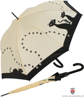 Regenschirm Automatik Schirm - Schwarze Katzen UV-Protection