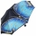 Doppler Manufaktur VIP Damen Taschenschirm Noblesse Auf-Zu Automatik Satin - Butterfly blau