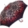 Doppler Damen Stockschirm Elegance Satin VIP Automatik - thistle pattern red