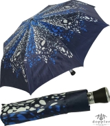 Doppler Manufaktur VIP Damen Taschenschirm Auf-Zu Automatik Satin - peacock blue