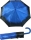 Edler Mini Taschenschirm Satin von PERTEGAZ mit Rundhakengriff - Flame blue