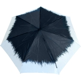 Edler Super Mini Taschenschirm Satin von PERTEGAZ mit Auf-Zu-Automatik - Flame black
