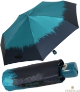 Edler Super Mini Taschenschirm Satin von PERTEGAZ mit Auf-Zu-Automatik - Flame green