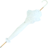 Doppler Manufaktur Hochzeitsschirm - Goldhauben - Brautschirm weiss