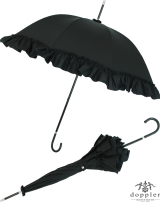 Doppler Manufaktur Regenschirm handgearbeitet - Wien mit Rüsche